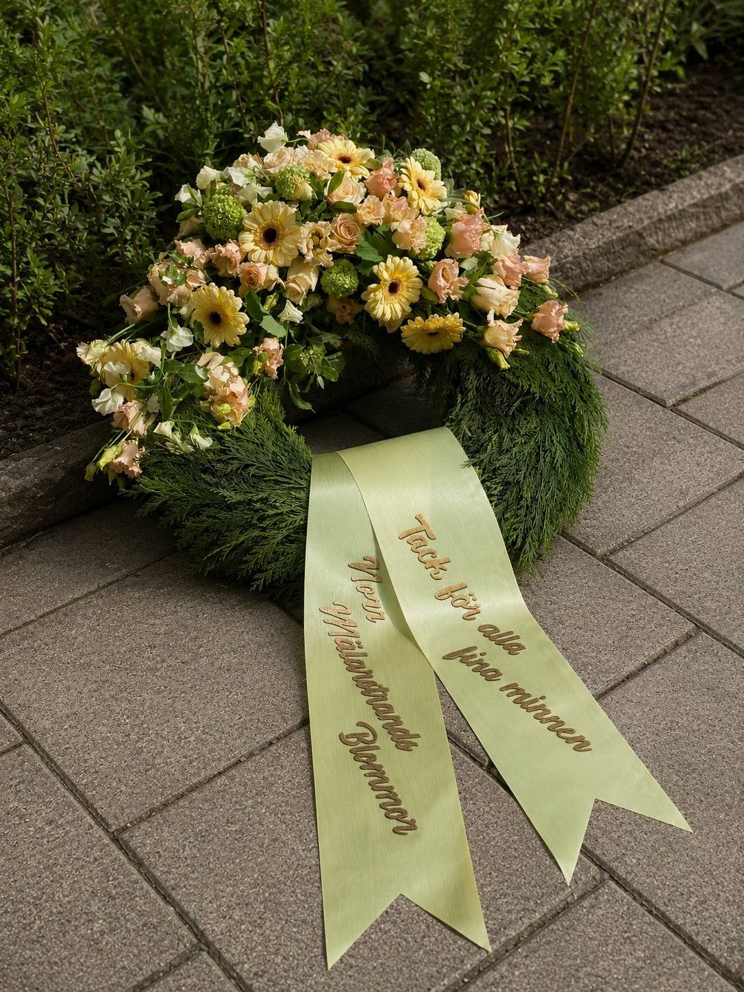 Wreath with flowers